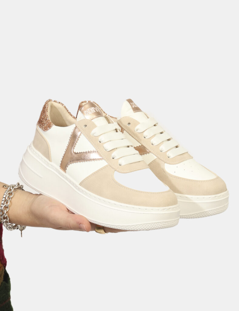 Scarpe da Donna scontate - Sneakers Keys Beige
