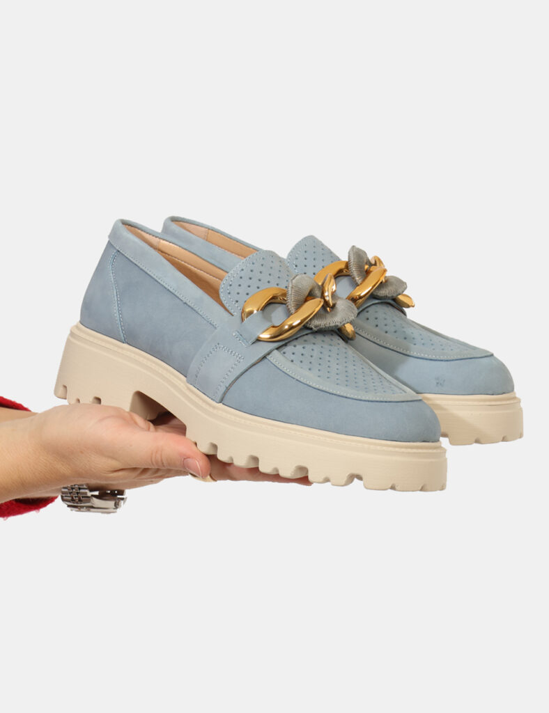 Scarpe da Donna scontate - Mocassini Keys Azzurro