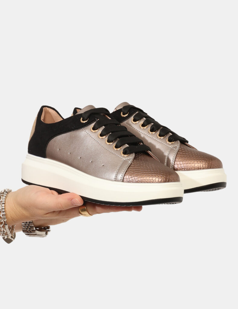 Scarpe da Donna scontate - Sneakers Keys Bronzo