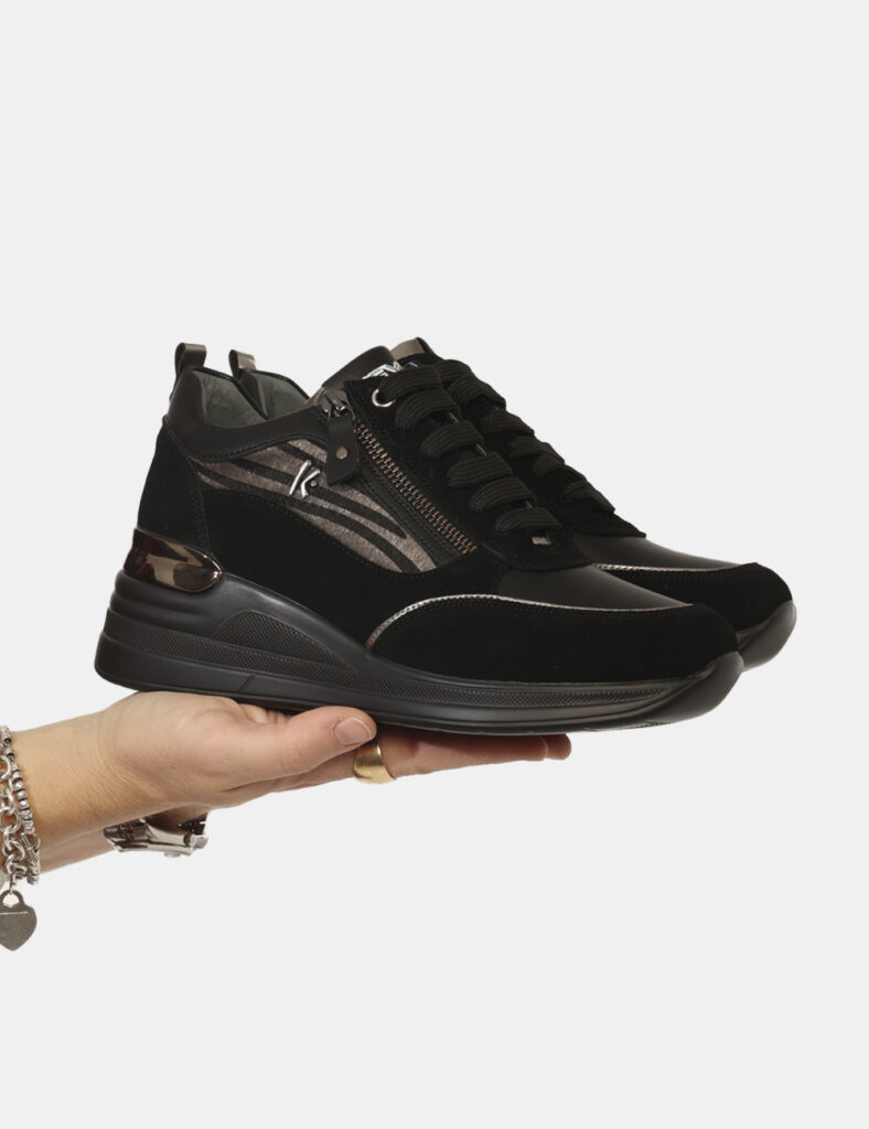 Scarpe da Donna scontate - Sneakers Keys Nero