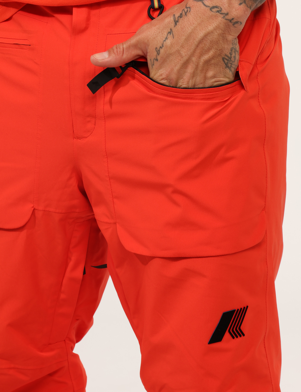 K6126TW-GI-CA_ARANCIONE_AI25_5 Pantalone da sci K-Way Arancione Taglia L - L’articolo appartiene al campionario esclusivo di stagione: pezzo unico.Cod. art