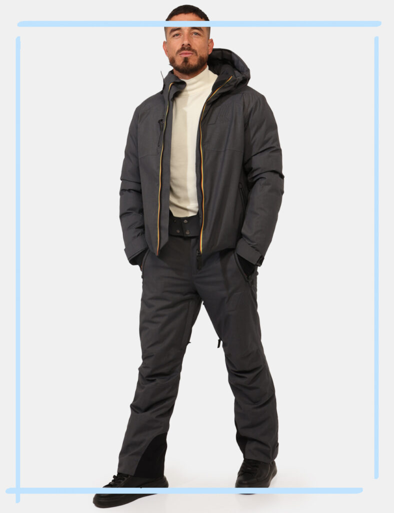 Pantaloni da sci K-Way Grigio Taglia L