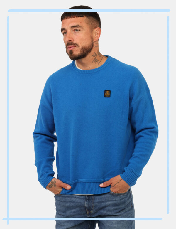Maglione Refrigiwear Blu Tagllia L - L’articolo appartiene al campionario esclusivo di stagione: pezzo unico.Cod. art. M2980