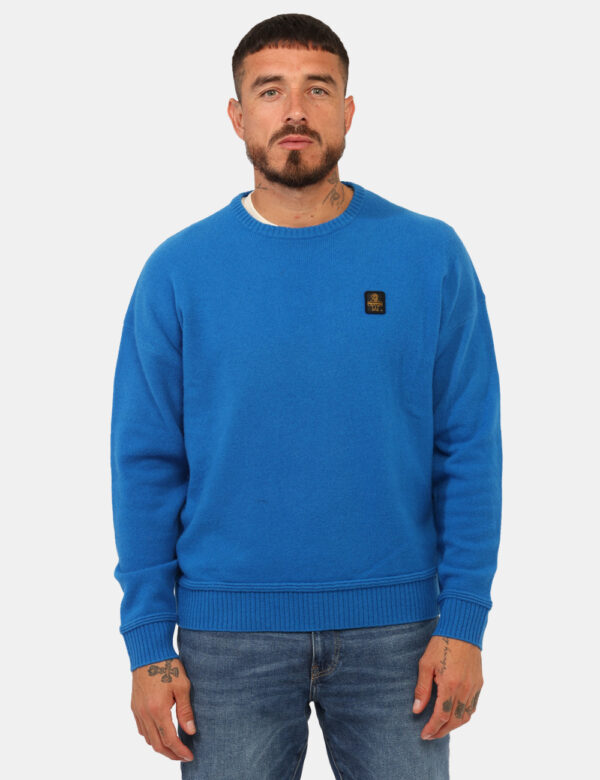 Maglione Refrigiwear Blu Tagllia L - L’articolo appartiene al campionario esclusivo di stagione: pezzo unico.Cod. art. M2980