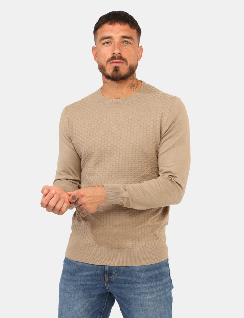 Maglione Yes Zee Marrone
