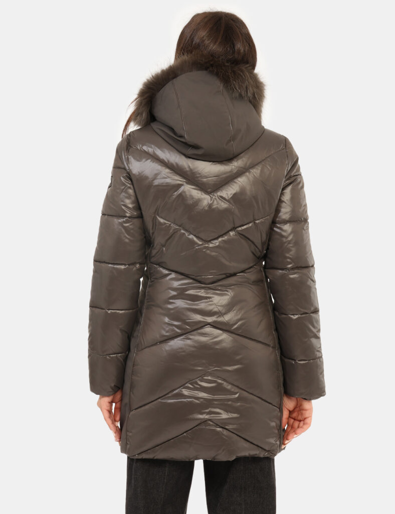 Abbigliamento donna scontato - Piumino Yes Zee Grigio