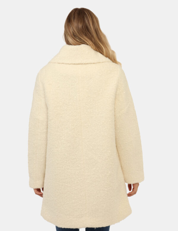 Cappotto Yes Zee Bianco - Cappotto con bottoni click clack.Cod. art. O056 KG00 OAVi ricordiamo che tutti i nostri articoli s
