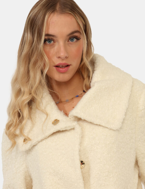Cappotto Yes Zee Bianco - Cappotto con bottoni click clack.Cod. art. O056 KG00 OAVi ricordiamo che tutti i nostri articoli s