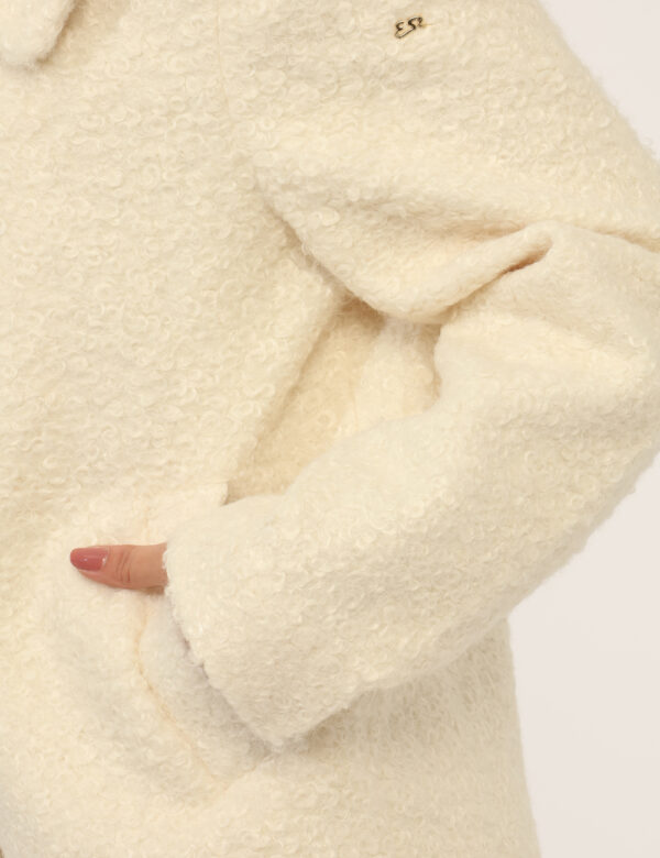 Cappotto Yes Zee Bianco - Cappotto con bottoni click clack.Cod. art. O056 KG00 OAVi ricordiamo che tutti i nostri articoli s
