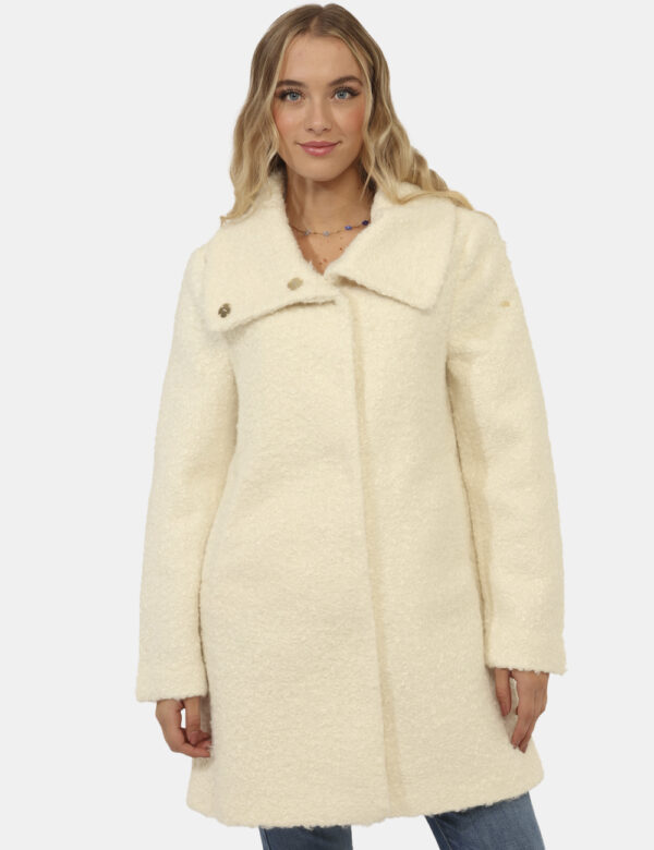 Cappotto Yes Zee Bianco - Cappotto con bottoni click clack.Cod. art. O056 KG00 OAVi ricordiamo che tutti i nostri articoli s