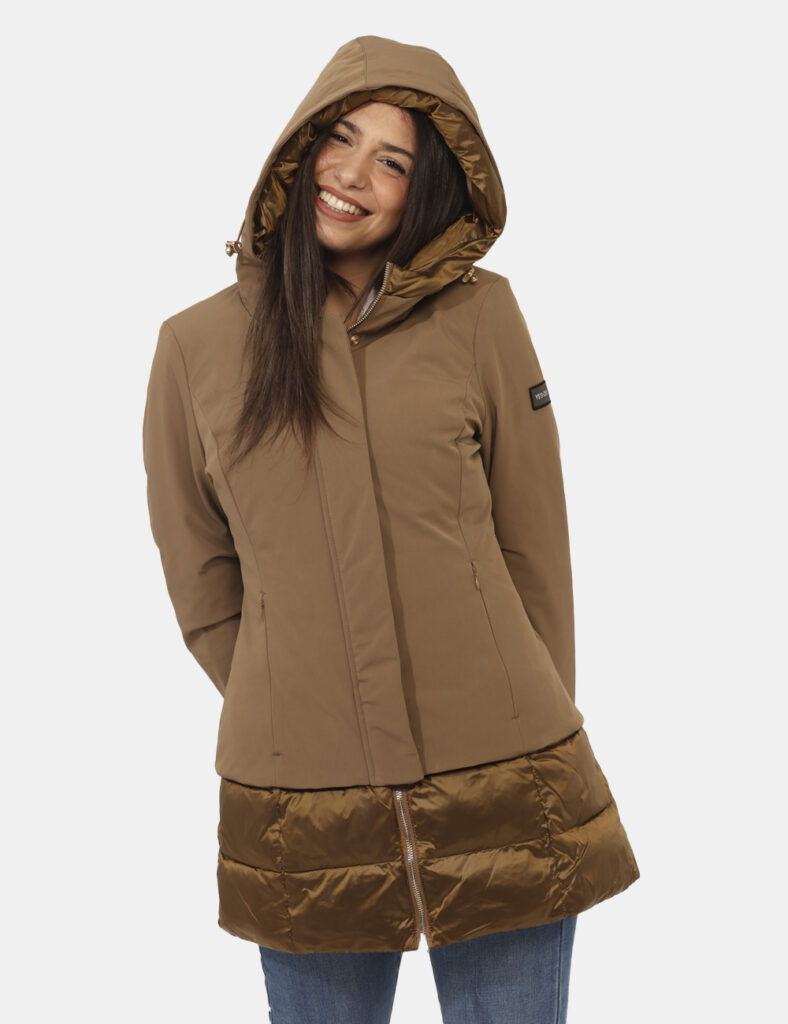 Piumini da donna Yes Zee scontati  - Piumino Yes Zee Marrone