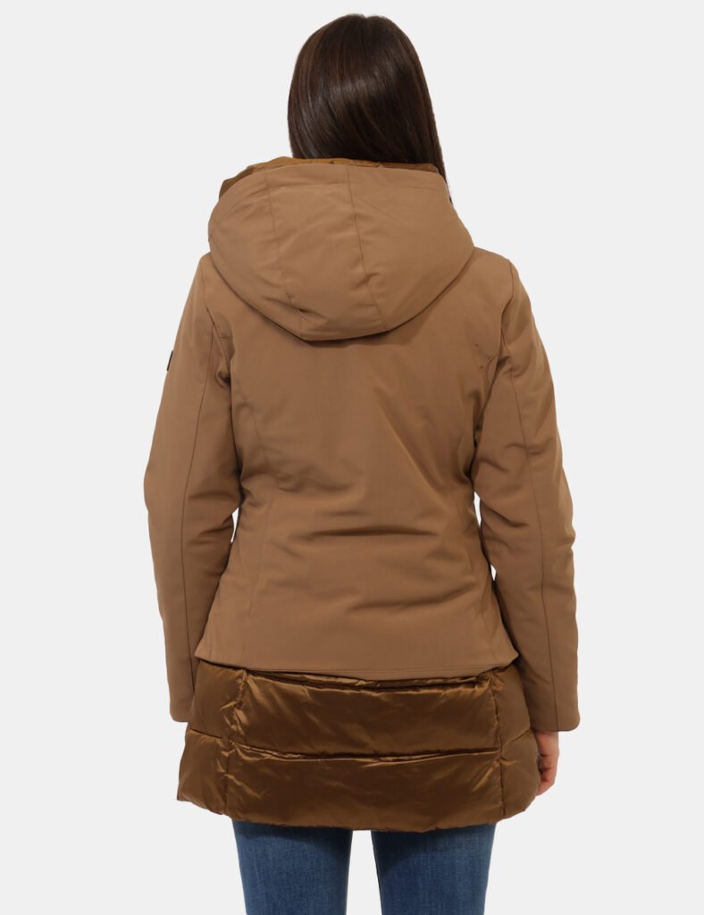 Piumini da donna Yes Zee scontati  - Piumino Yes Zee Marrone