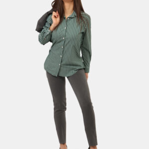 Pantaloni Materica Grigio - Pantaloni larghi, eleganti, in total grigio topo con tasche a taglio trasversale. La vestibilità