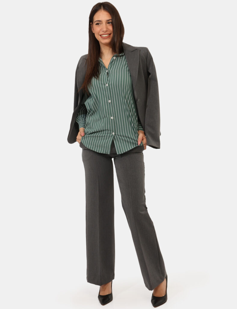 Abbigliamento donna scontato - Pantaloni Materica Grigio