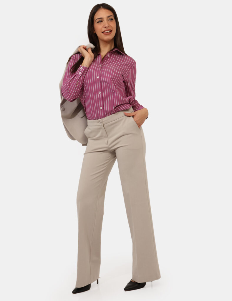 Abbigliamento donna scontato - Pantaloni Materica Beige
