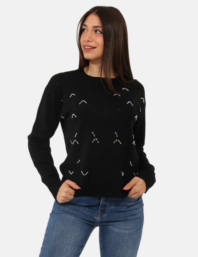 Abbigliamento donna scontato - Maglione Fracomina Nero