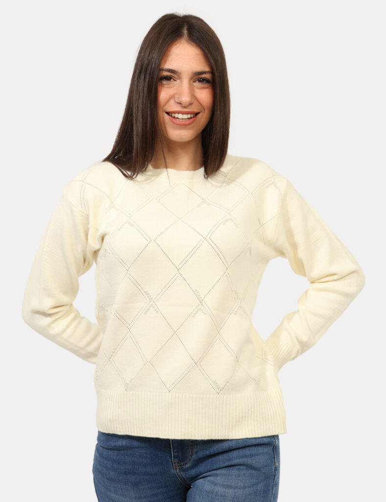 Abbigliamento donna scontato - Maglione Fracomina Panna