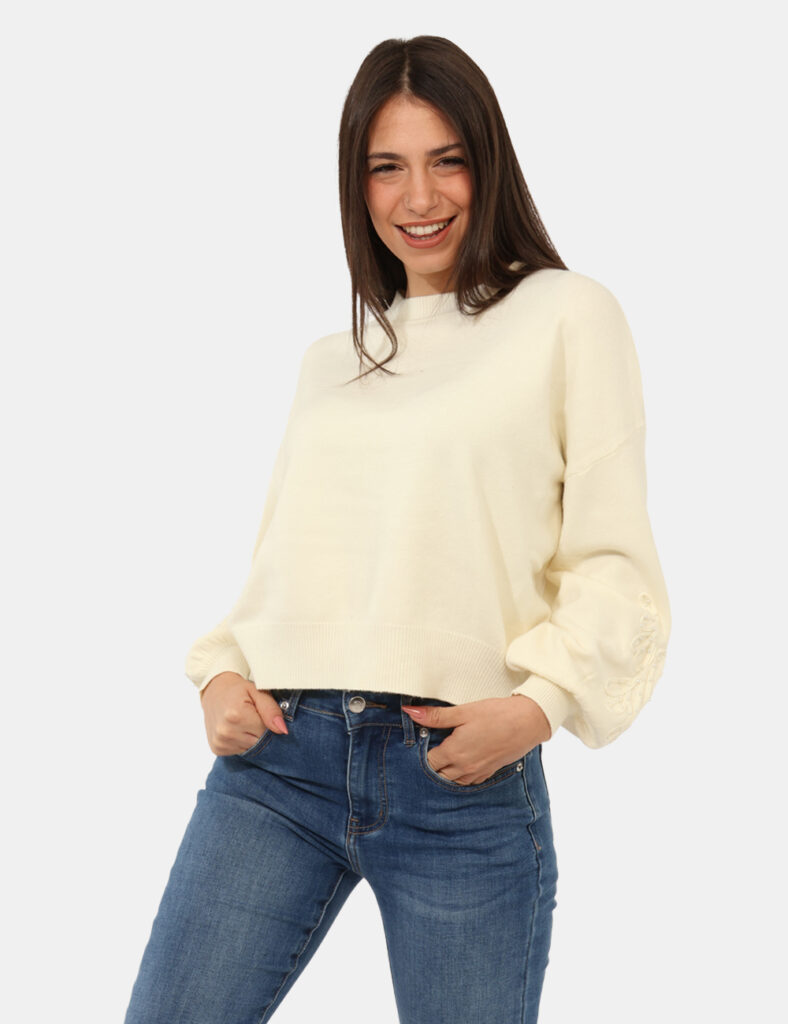 Abbigliamento donna scontato - Maglione Fracomina Panna