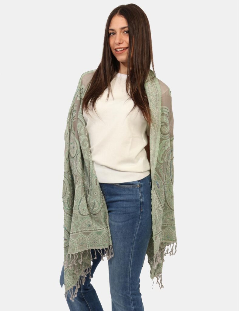 foulard da donna scontati - Sciarpa Concept83 Verde