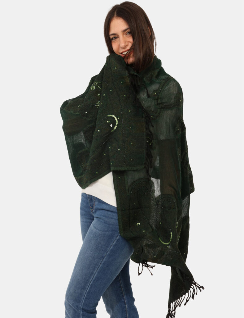 foulard da donna scontati - Sciarpa Concept83 Verde