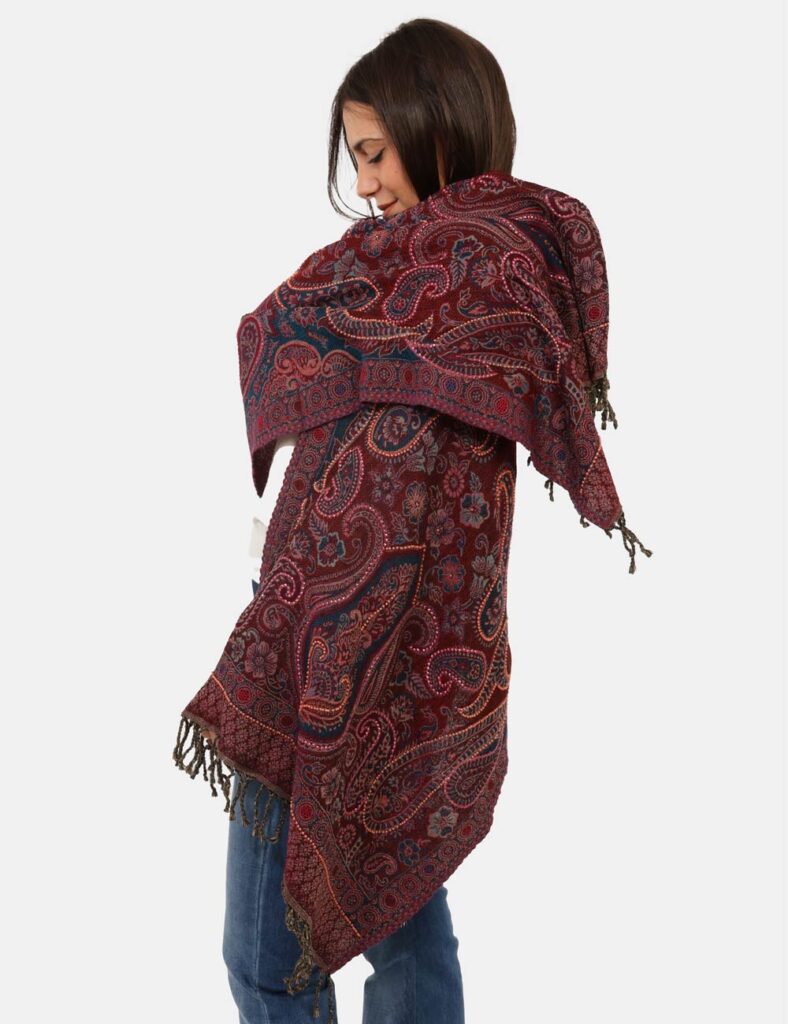 foulard da donna scontati - Sciarpa Concept83 Bordeaux