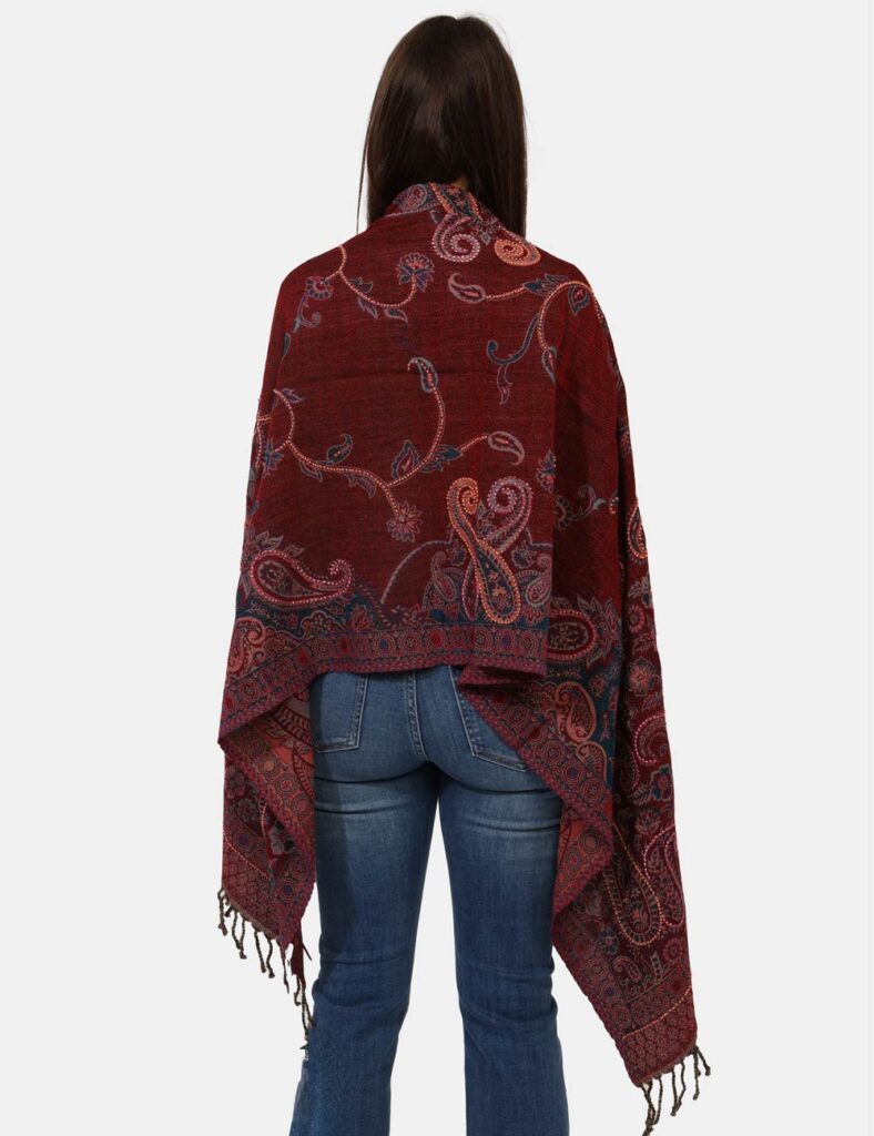 foulard da donna scontati - Sciarpa Concept83 Bordeaux