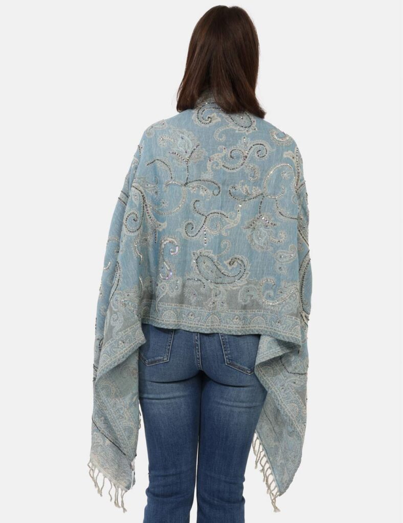 foulard da donna scontati - Sciarpa Concept83 Azzurro