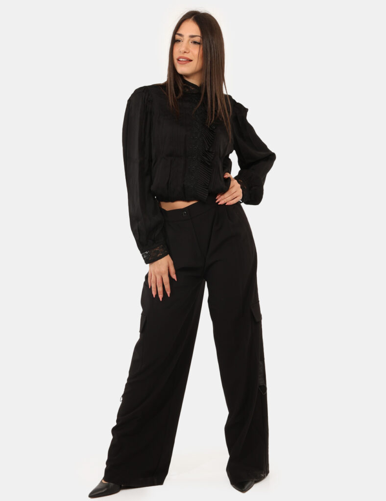 Abbigliamento donna scontato - Pantalone Twin Set Nero