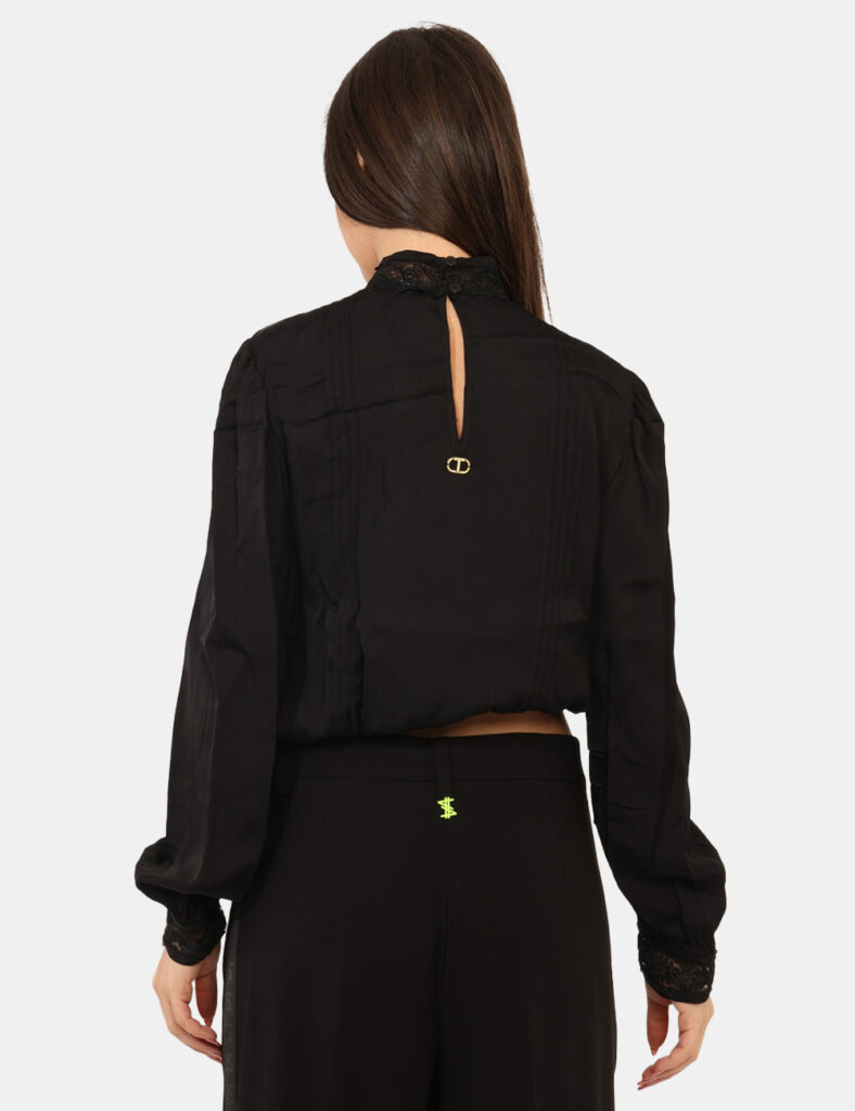Camicia bluse elegante da donna scontata - Camicia Twin Set Nero