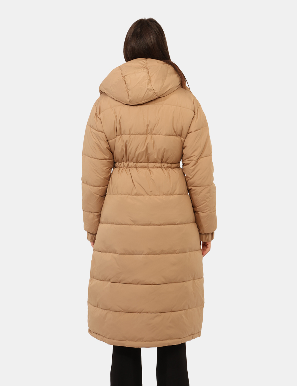 232TT2243-SA_PECAN-BROWN_AI25_2 Piumini e Parka Twin Set Beige - Piumino lungo con cappuccio rimovibile e coulisse.Cod. art. 232TT2243 SAVi ricordiamo che t