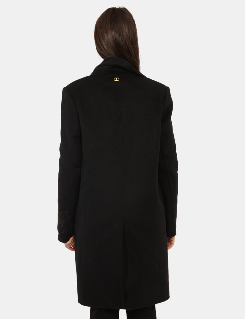 Abbigliamento donna scontato - Cappotto Twin Set Nero