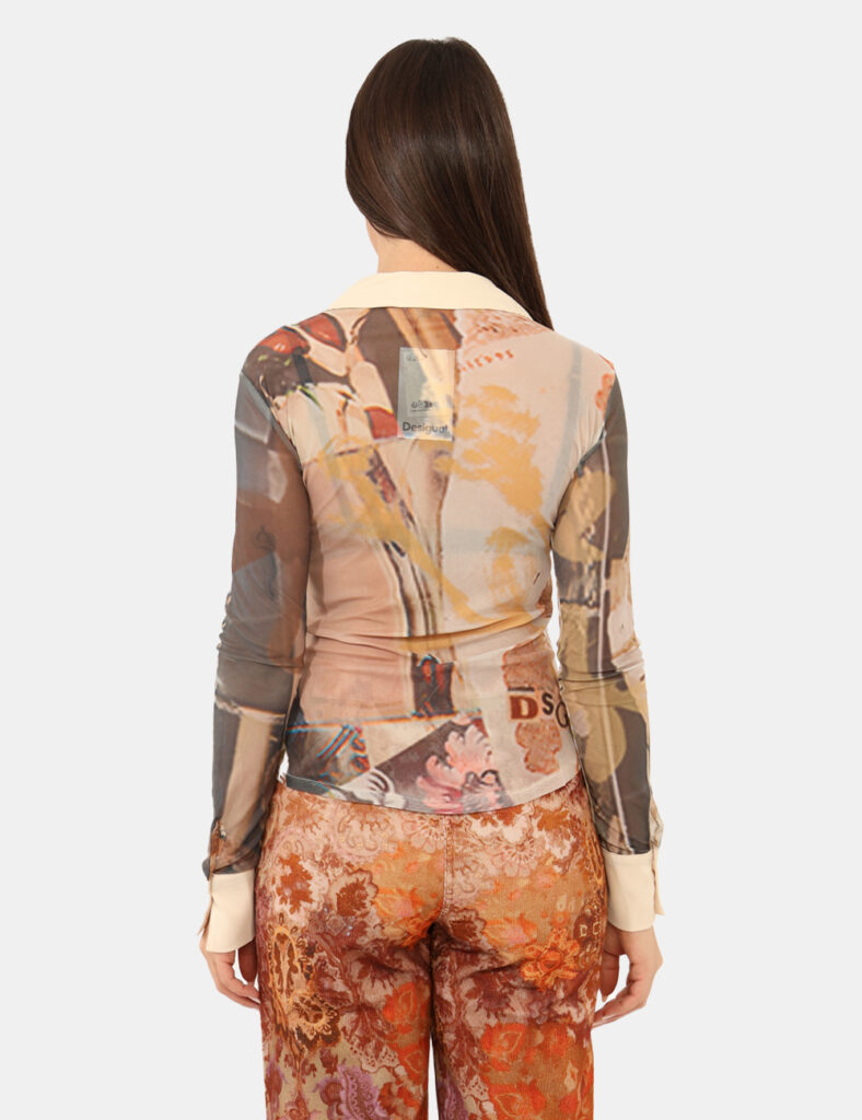 Abbigliamento donna scontato - Camicia Desigual Marrone