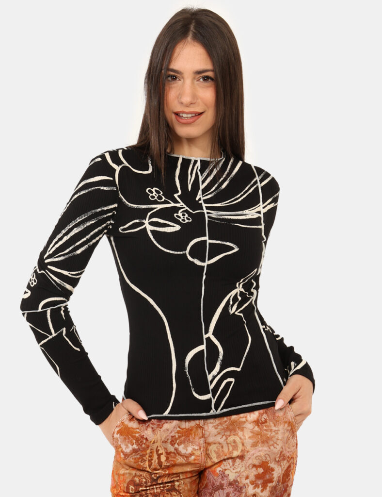 Abbigliamento donna scontato - Maglia Desigual Nero