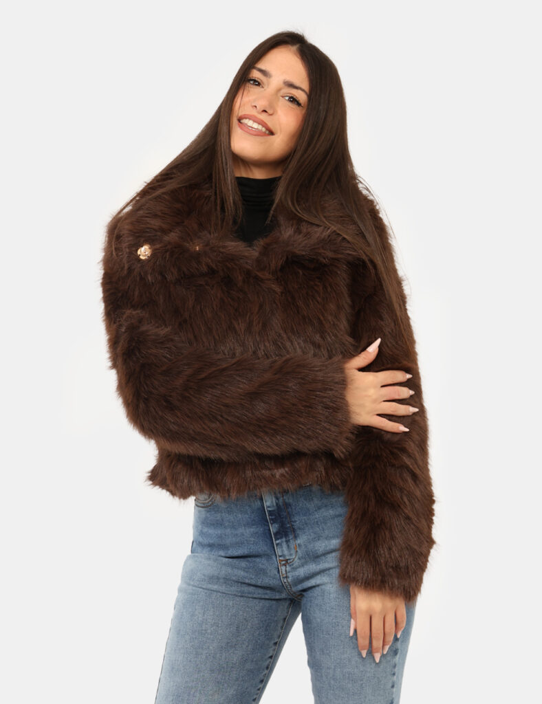Pelliccia Materica Marrone