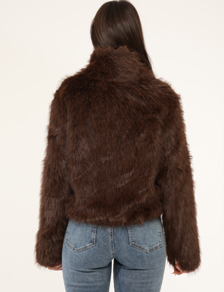 Pelliccia Materica Marrone