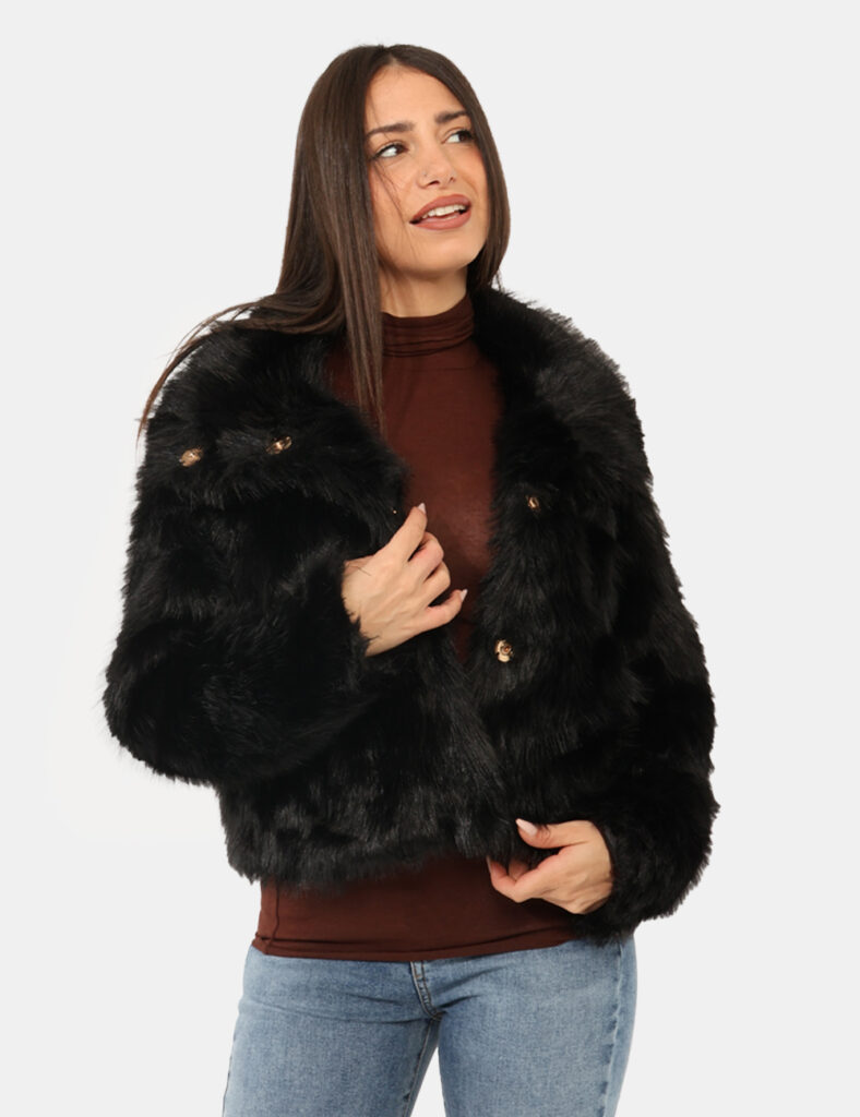 Pelliccia Materica Nero