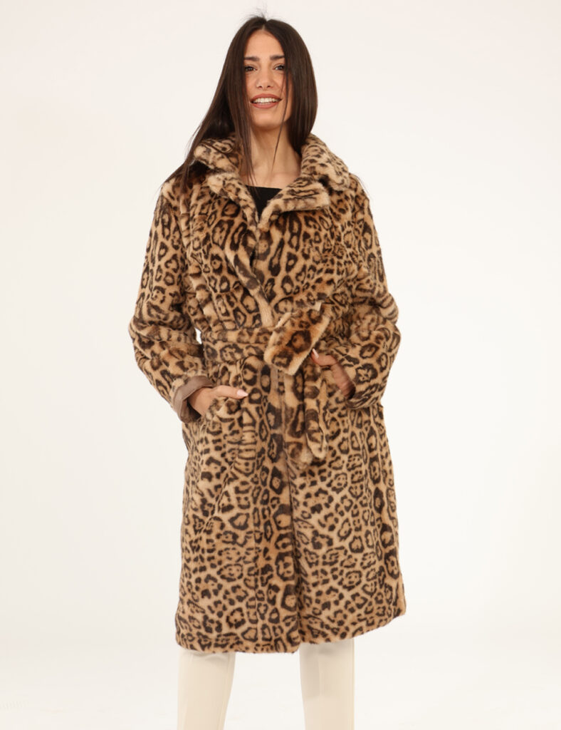 Abbigliamento donna scontato - Pelliccia Materica Marrone