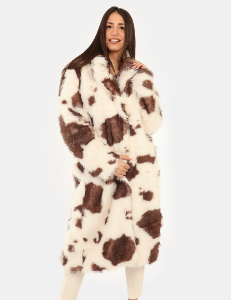 Abbigliamento donna scontato - Pelliccia Materica Bianco