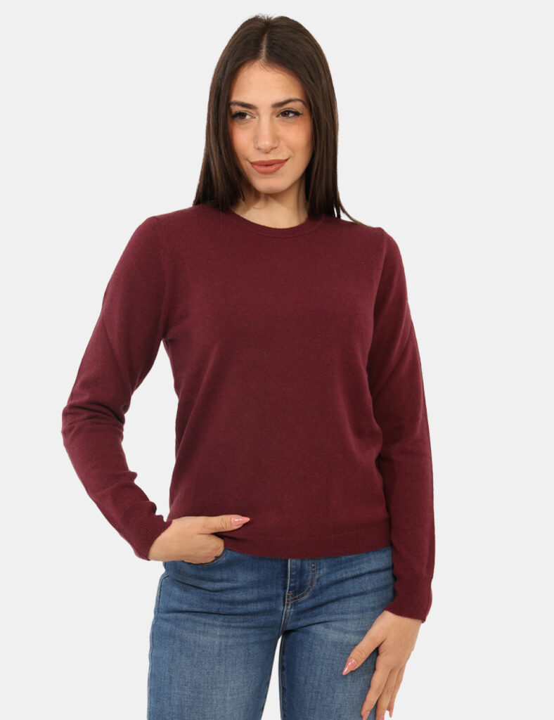 Abbigliamento donna scontato - Maglione Rue De Clerie Luxury Bordeaux