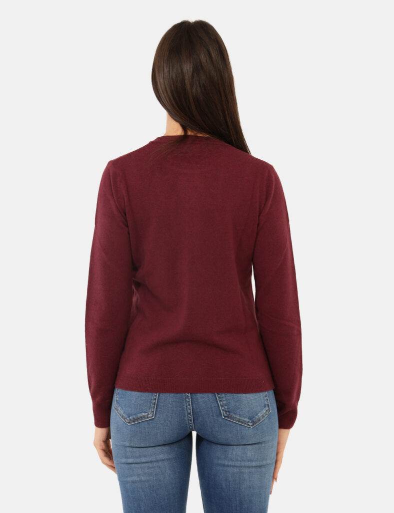 Abbigliamento donna scontato - Maglione Rue De Clerie Luxury Bordeaux