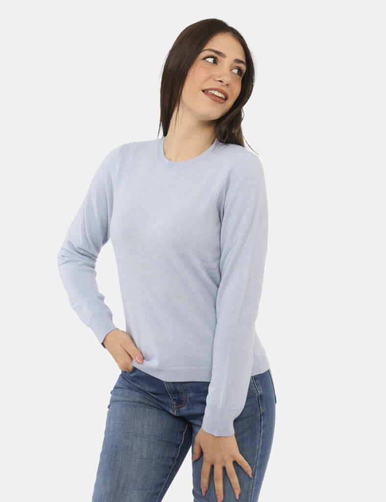 Abbigliamento donna scontato - Maglione Rue De Clerie Luxury Azzurro