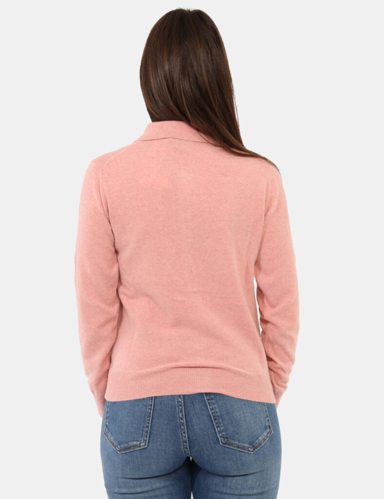 Cardigan e pullover da donna - Maglione Rue De Clerie Luxury Rosa