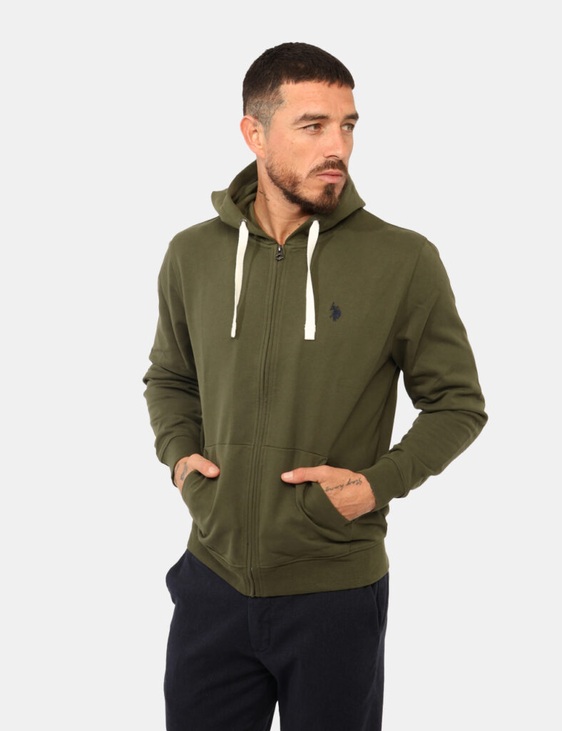 Outlet felpa uomo scontata - Felpa U.S. Polo Assn. Verde