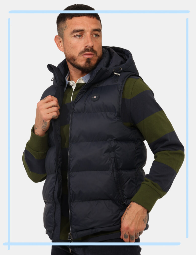 Gilet Gant Blu Taglia L