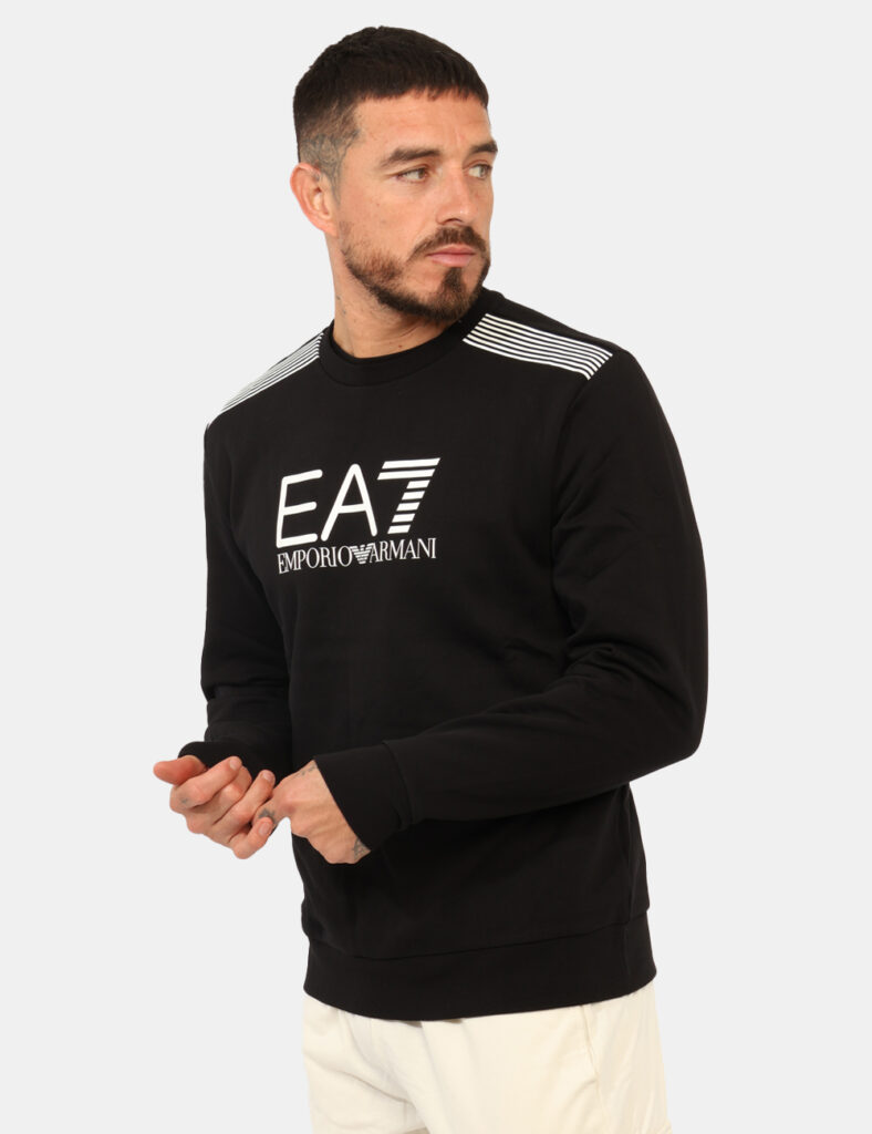 Outlet felpa uomo scontata - Felpa EA7 Nero