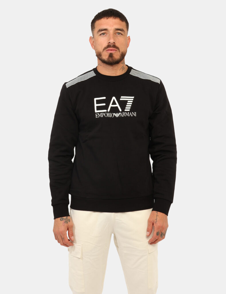 Outlet felpa uomo scontata - Felpa EA7 Nero