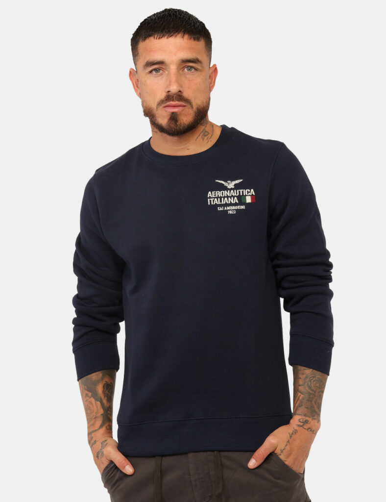 Felpa Aeronautica Italiana Blu