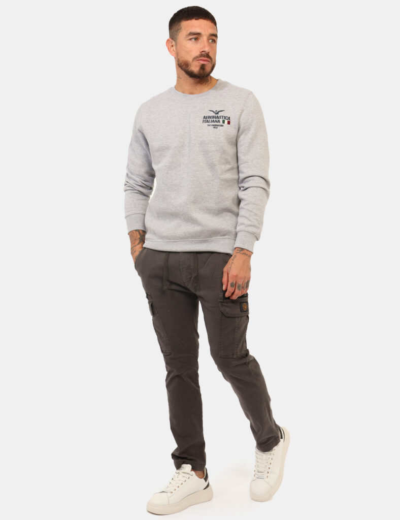 Pantaloni Aeronautica Italiana Grigio