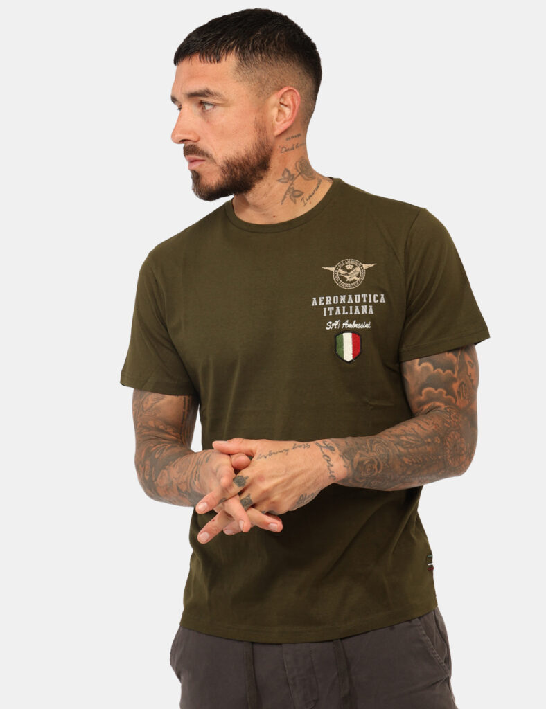 T-shirt Aeronautica Italiana Verde