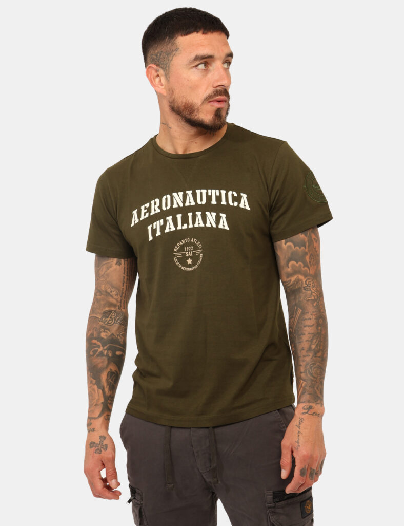 T-shirt Aeronautica Italiana Verde